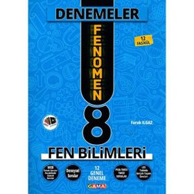Gama Yayınları 8. Sınıf Fen Bilimleri Fenomen 12 Genel Deneme