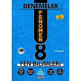 Gama Yayınları 8. Sınıf Fen Bilimleri Fenomen 12 Genel Deneme