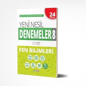 Gama Yayınları 8. Sınıf LGS Fen Bilimleri Yeni Nesil 20 Deneme