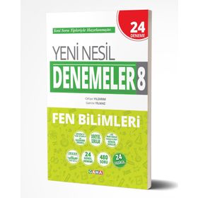 Gama Yayınları 8. Sınıf LGS Fen Bilimleri Yeni Nesil 20 Deneme