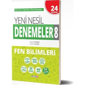 Gama Yayınları 8. Sınıf LGS Fen Bilimleri Yeni Nesil 20 Deneme