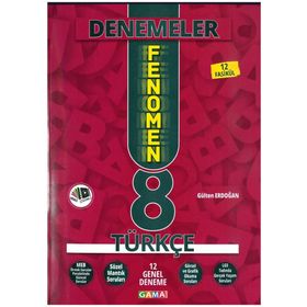 Gama Yayınları 8. Sınıf Türkçe Fenomen 12 Genel Deneme