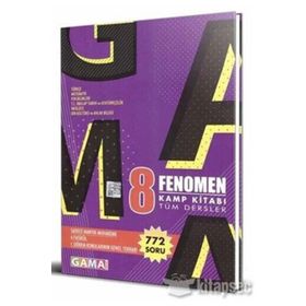 Gama Yayınları Fenomen 8.Sınıf 1.Dönem Kamp Tüm Dersler Soru Bankası
