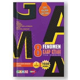 Gama Yayınları Fenomen 8.Sınıf 1.Dönem Kamp Tüm Dersler Soru Bankası