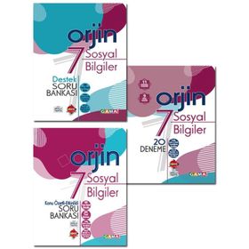 Gama Yayınları Orjin 7.Sınıf Sosyal Bilgiler Konu Özetli Soru Bankası
