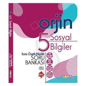Gama Yayınları Orjin 7.Sınıf Sosyal Bilgiler Konu Özetli Soru Bankası
