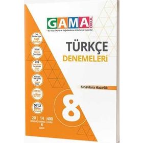 Gama Yayınları Orjin 8 Türkçe Fasikül Denemeler