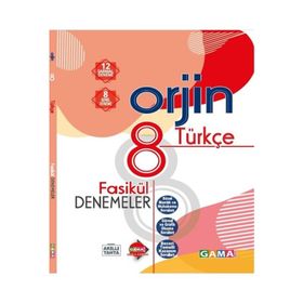 Gama Yayınları Orjin 8 Türkçe Fasikül Denemeler