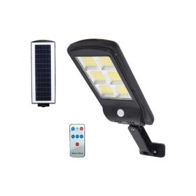 Gaman 35 cm x 11.5 cm No:3 Siyah Fotoselli 3 Modlu Cob LED Solar Güneş Enerjili Sokak Lambası Bahçe Aydınlatması