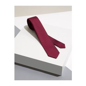 Gambocci GMBKRVT01 Bordo Armürlü Erkek Mendilli Kravat