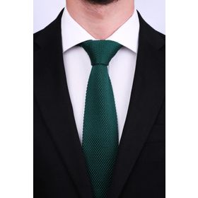 Gambocci GMBORGU1 Yeşil Örgü Erkek Kravat