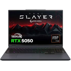 Game Garaj Slayer R7T-5050 C1 Ryzen 7 8840HX 16GB RAM 1TB SSD RTX 5050 FreeDOS 16 inç Oyun Bilgisayarı