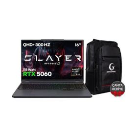 Game Garaj Slayer R9T-5060 V2 C1 Ryzen 9 8945HX 32GB RAM 1TB SSD RTX 5060 FreeDOS 16 inç Oyun Bilgisayarı
