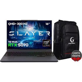 Game Garaj Slayer R9T-5070 V2 C2 Ryzen 9 8945HX 32GB RAM 2TB SSD RTX 5070 FreeDOS 16 inç Oyun Bilgisayarı