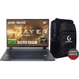 Game Garaj Slayer R9T XL-5070 V2.12 C1 Ryzen 9 8945HX 32GB RAM 1TB SSD RTX 5070 FreeDOS 18 inç Oyun Bilgisayarı