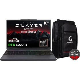 Game Garaj Slayer R9T3D-5070TI V2 C5 Ryzen 9 9955HX3D 32GB RAM 2TB SSD RTX 5070 Ti FreeDOS 16 inç Gaming Laptop