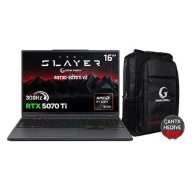 Game Garaj Slayer R9T3D-5070TI V2 C5 Ryzen 9 9955HX3D 32GB RAM 2TB SSD RTX 5070 Ti FreeDOS 16 inç Gaming Laptop