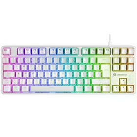 GameBooster G23W Enigma RGB Red Switch Mekanik Beyaz Gaming Klavyesi