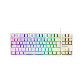 GameBooster G23W Enigma RGB Red Switch Mekanik Beyaz Gaming Klavyesi