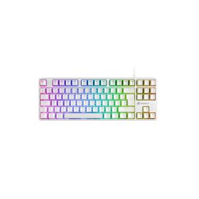 GameBooster G23W Enigma RGB Red Switch Mekanik Beyaz Gaming Klavyesi