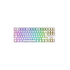 GameBooster G23W Enigma RGB Red Switch Mekanik Beyaz Gaming Klavyesi