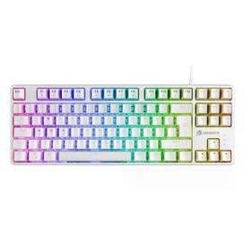 GameBooster G23W Enigma RGB Red Switch Mekanik Beyaz Gaming Klavyesi