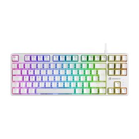 GameBooster G23W Enigma RGB Red Switch Mekanik Beyaz Gaming Klavyesi