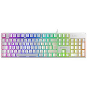 GameBooster G24W Enigma Rainbow Red Switch Mekanik Beyaz Gaming Klavye