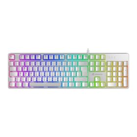GameBooster G24W Enigma Rainbow Red Switch Mekanik Beyaz Gaming Klavye