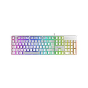 GameBooster G24W Enigma Rainbow Red Switch Mekanik Beyaz Gaming Klavye