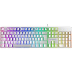 GameBooster G24W Enigma Rainbow Red Switch Mekanik Beyaz Gaming Klavye