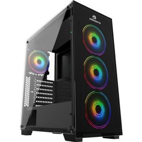 GameBooster GB-PE05B Siyah 600W 80+ 4x12 cm Argb Fan Atx Pencereli Kasa