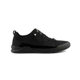 Gamelu Punch Siyah Lastik Bağ Keten Memory Foam Sneaker Erkek Spor Ayakkabı