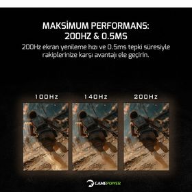 GamePower Kaze T10 24 inç 200Hz 0.5ms IPS Oyuncu Monitörü