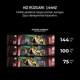 GamePower Vivid F20 Beyaz 27 inç 144Hz 1ms Curved Oyuncu Monitörü