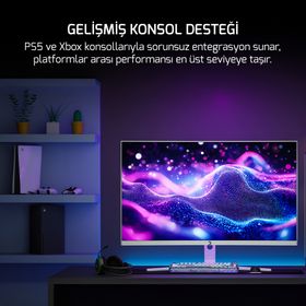GamePower Vivid F20 Beyaz 27 inç 144Hz 1ms Curved Oyuncu Monitörü