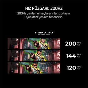 GamePower Vivid T50 Beyaz 27 inç 200Hz 0.5ms Curved Oyuncu Monitörü