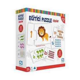 Games 40 Parça Eğitici Puzzle Sayılar