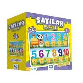 Games 50x70 cm 24 Parça Sayılar Yer Puzzle