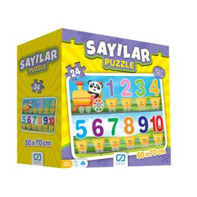 Games 50x70 cm 24 Parça Sayılar Yer Puzzle