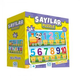 Games 50x70 cm 24 Parça Sayılar Yer Puzzle