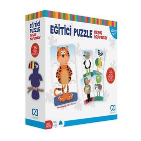 Games Neşeli Hayvanlar 36 Parça Eğitici Puzzle