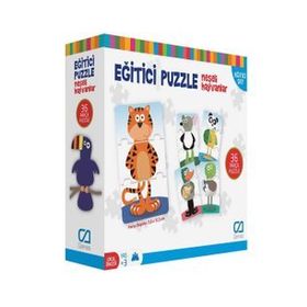Games Neşeli Hayvanlar 36 Parça Eğitici Puzzle