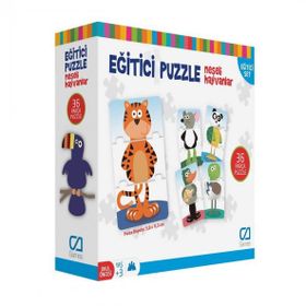 Games Neşeli Hayvanlar 36 Parça Eğitici Puzzle