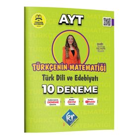 Gamze Hoca Türkçenin Matematiği AYT Türk Dili ve Edebiyatı 10 Deneme - KR Akademi