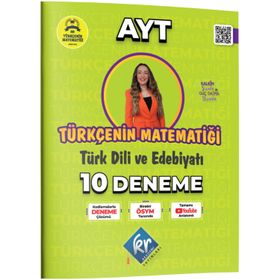 Gamze Hoca Türkçenin Matematiği AYT Türk Dili ve Edebiyatı 10 Deneme - KR Akademi