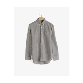 Gant 3000130.338 Yeşil Regular Fit Düğmeli Yaka Çizgili Erkek Gömlek