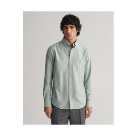 Gant 3000200.338 Yeşil Regular Fit Düğmeli Yaka Logolu Erkek Gömlek
