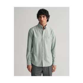 Gant 3000200.338 Yeşil Regular Fit Düğmeli Yaka Logolu Erkek Gömlek