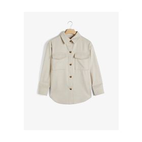 Gant 4300237.233 Krem Relaxed Fit Klasik Yaka Kadın Gömlek